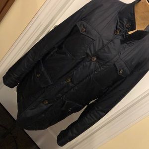 Men’s water resis. wool plaid lined nylon jacket